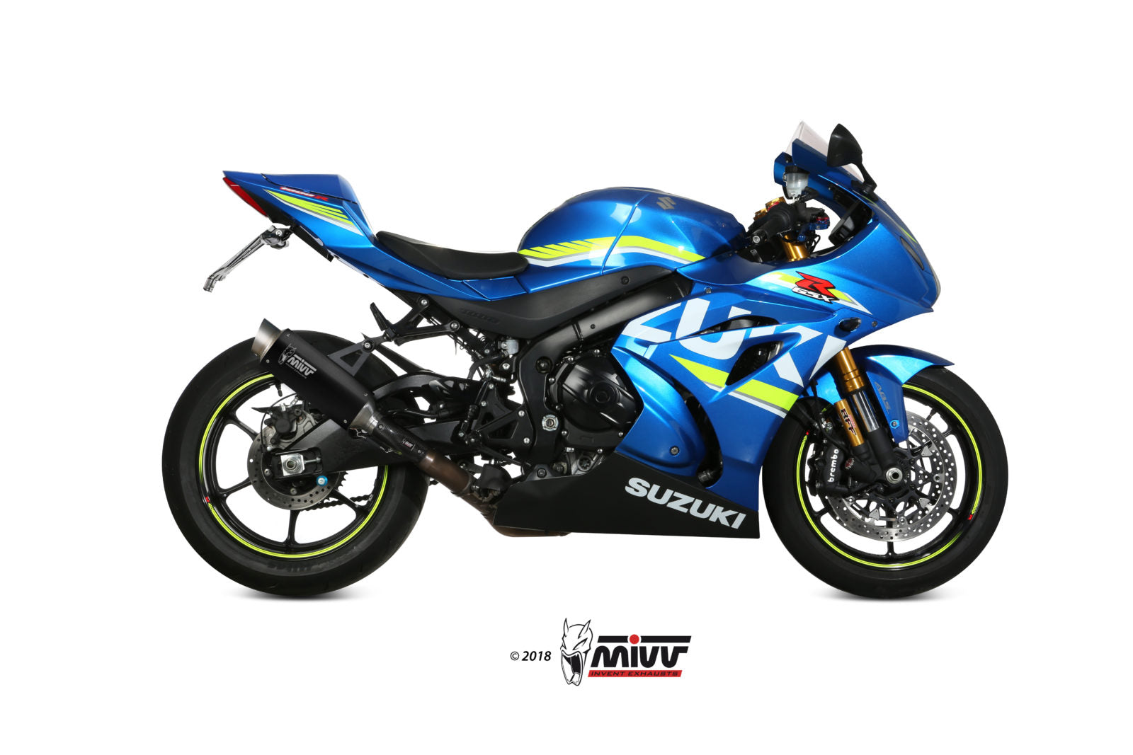 TERMINALE DI SCARICO IN ACCIAIO INOX NERO MIVV GPPRO SUZUKI GSX-R 1000 2017-2020