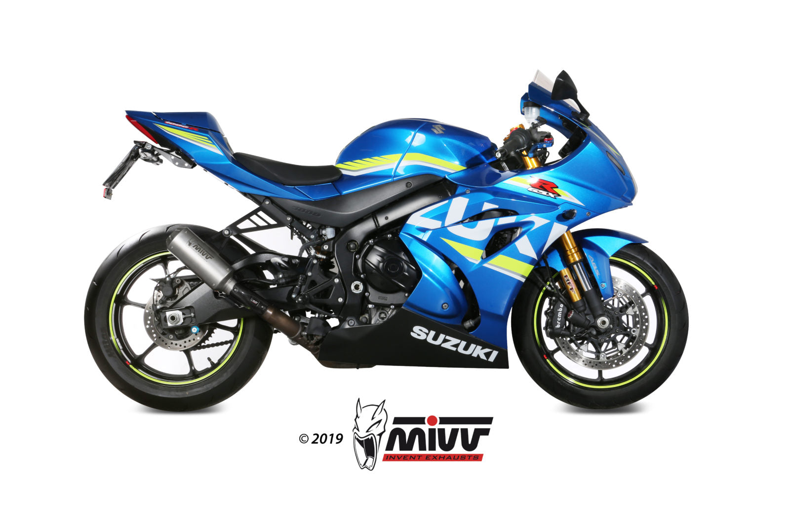 TERMINALE DI SCARICO IN ACCIAIO INOX RACING MIVV MK3 SUZUKI GSX-R 1000 2017-2020