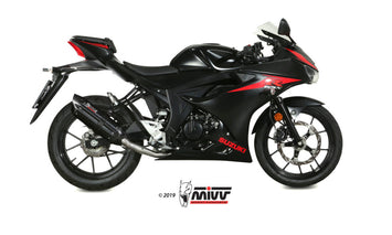 Scarico Completo Mivv Inox Nero Suono Suzuki Gsx-R 125 2017-2020