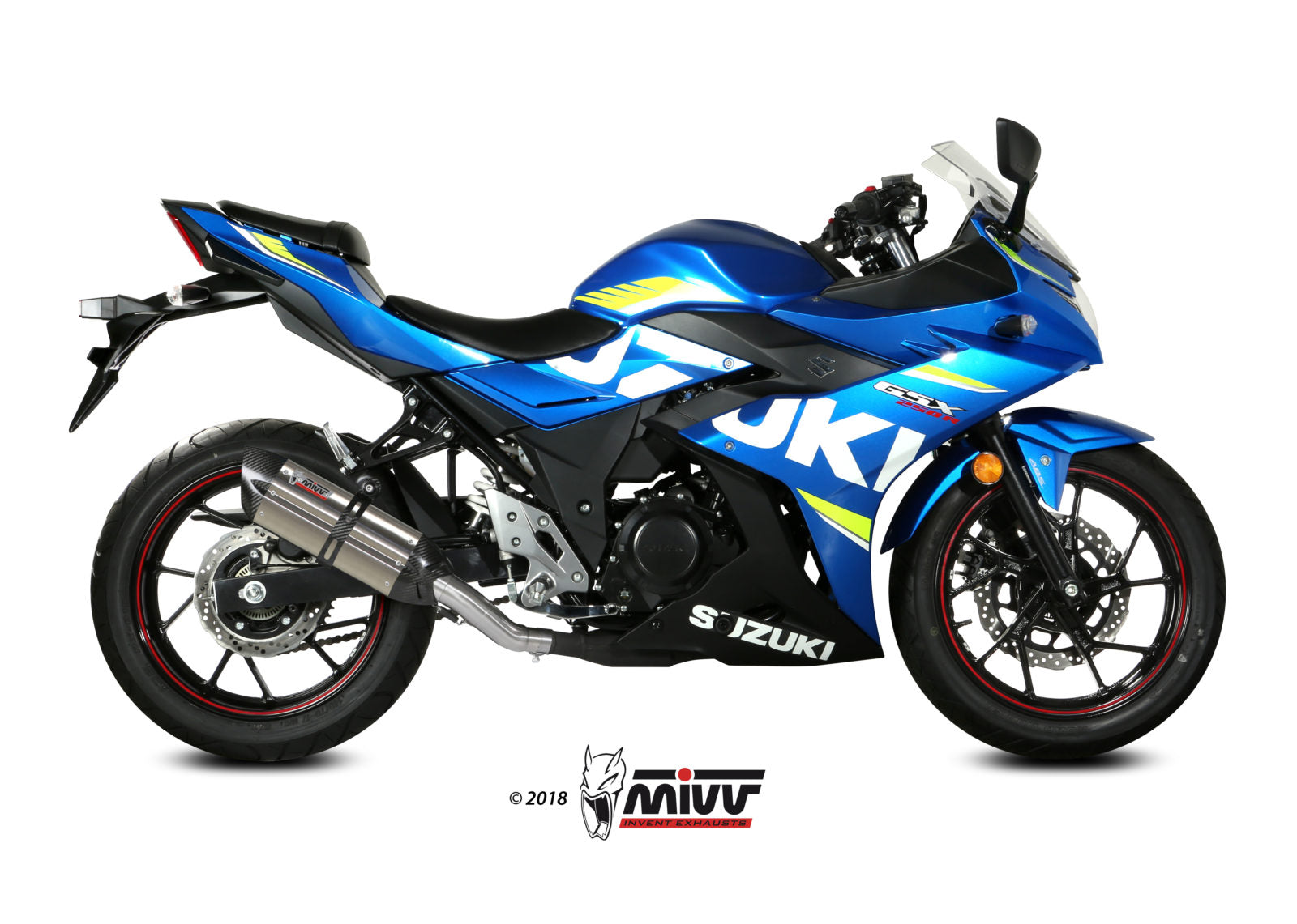 TERMINALE DI SCARICO IN ACCIAIO INOX MIVV SUONO SUZUKI GSX 250 R 2017 - 2020