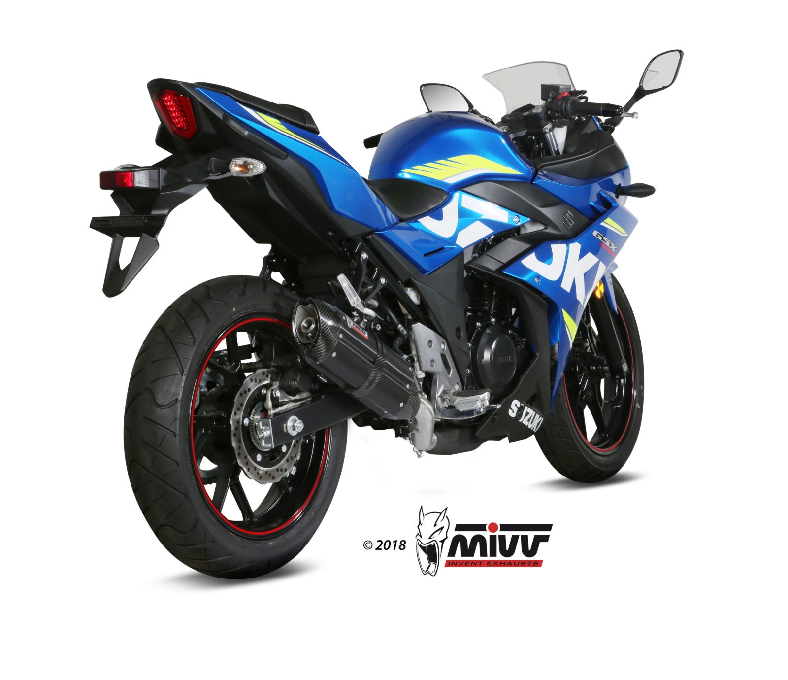 TERMINALE DI SCARICO IN ACCIAIO INOX NERO MIVV SUONO SUZUKI GSX 250 R 2017 -2020