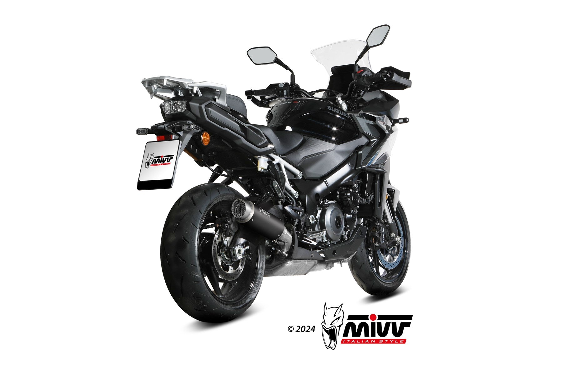 TERMINALE DI SCARICO IN ACCIAIO INOX NERO MIVV GPPRO SUZUKI GSX-S 1000 GX 2024