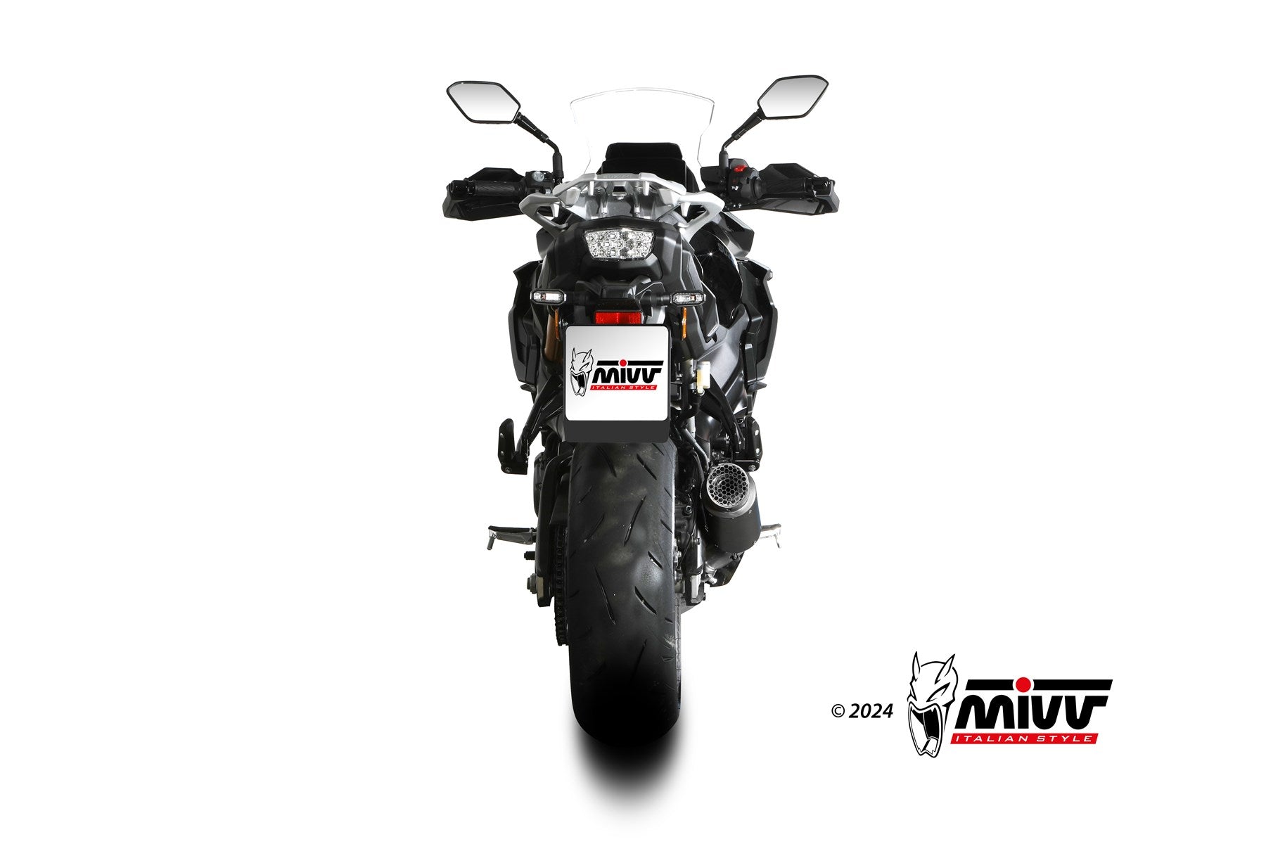TERMINALE DI SCARICO IN ACCIAIO INOX NERO MIVV GPPRO SUZUKI GSX-S 1000 GX 2024