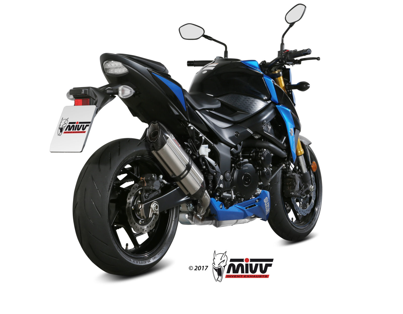 TERMINALE DI SCARICO IN ACCIAIO INOX RACING MIVV SUONO SUZUKI GSX-S 750 2017 -20