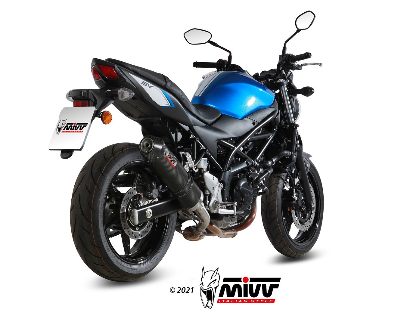 TERMINALE DI SCARICO IN CARBONIO MIVV OVAL SUZUKI SV 650 / X 2016 - 2024