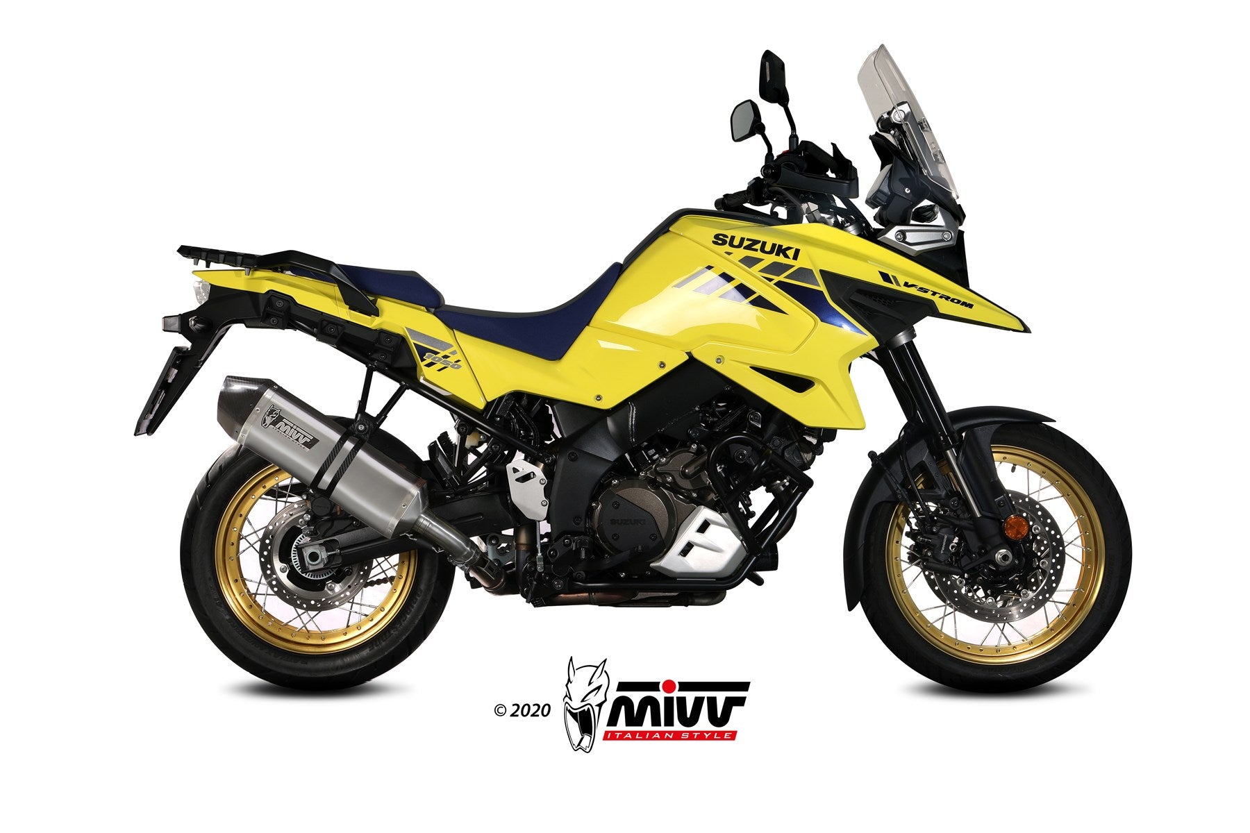 TERMINALE DI SCARICO ACCIAIO INOX MIVV SPEED EDGE SUZUKI V-STROM 1050 2020 -2024