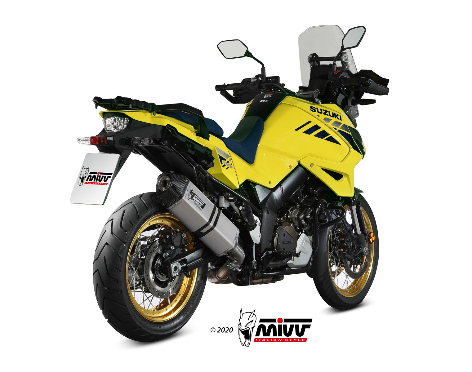 TERMINALE DI SCARICO ACCIAIO INOX MIVV SPEED EDGE SUZUKI V-STROM 1050 2020 -2024