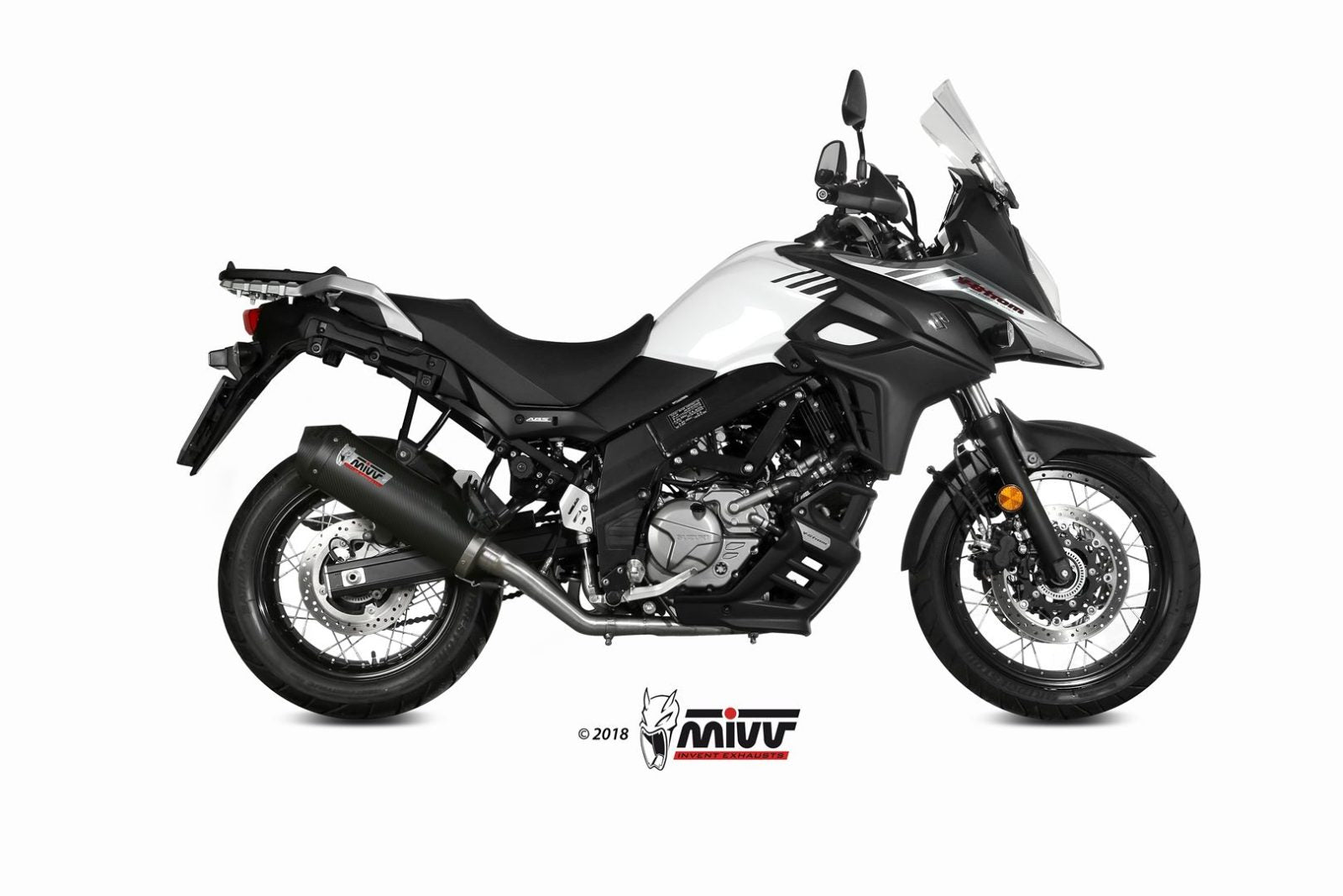 SCARICO COMPLETO IN CARBONIO MIVV OVAL SUZUKI V-STROM 650 2017 - 2024