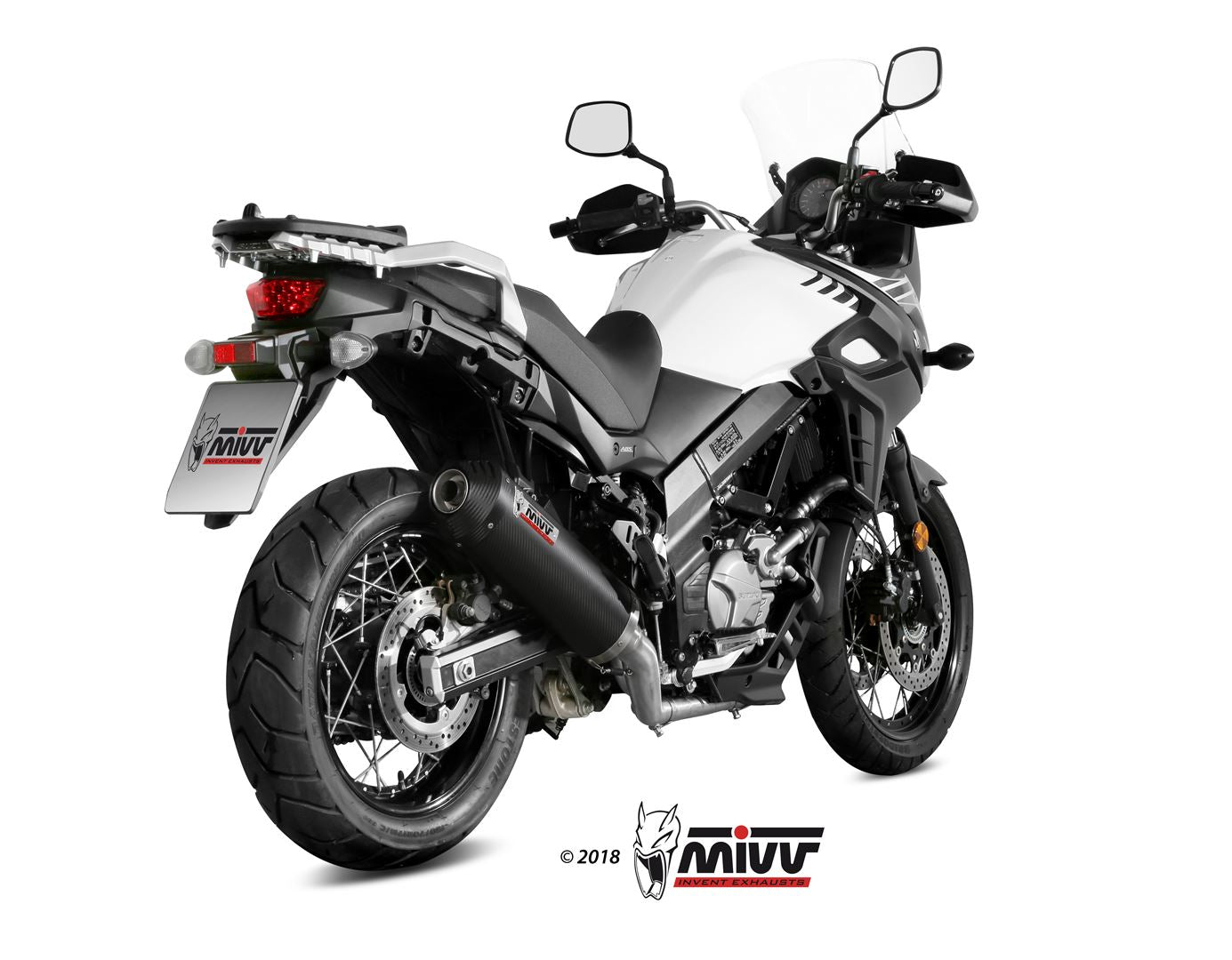 SCARICO COMPLETO IN CARBONIO MIVV OVAL SUZUKI V-STROM 650 2017 - 2024