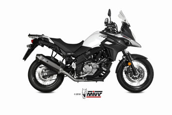 Scarico Completo Mivv Inox Nero Speed Edge Suzuki V-Strom 650 2017-2024