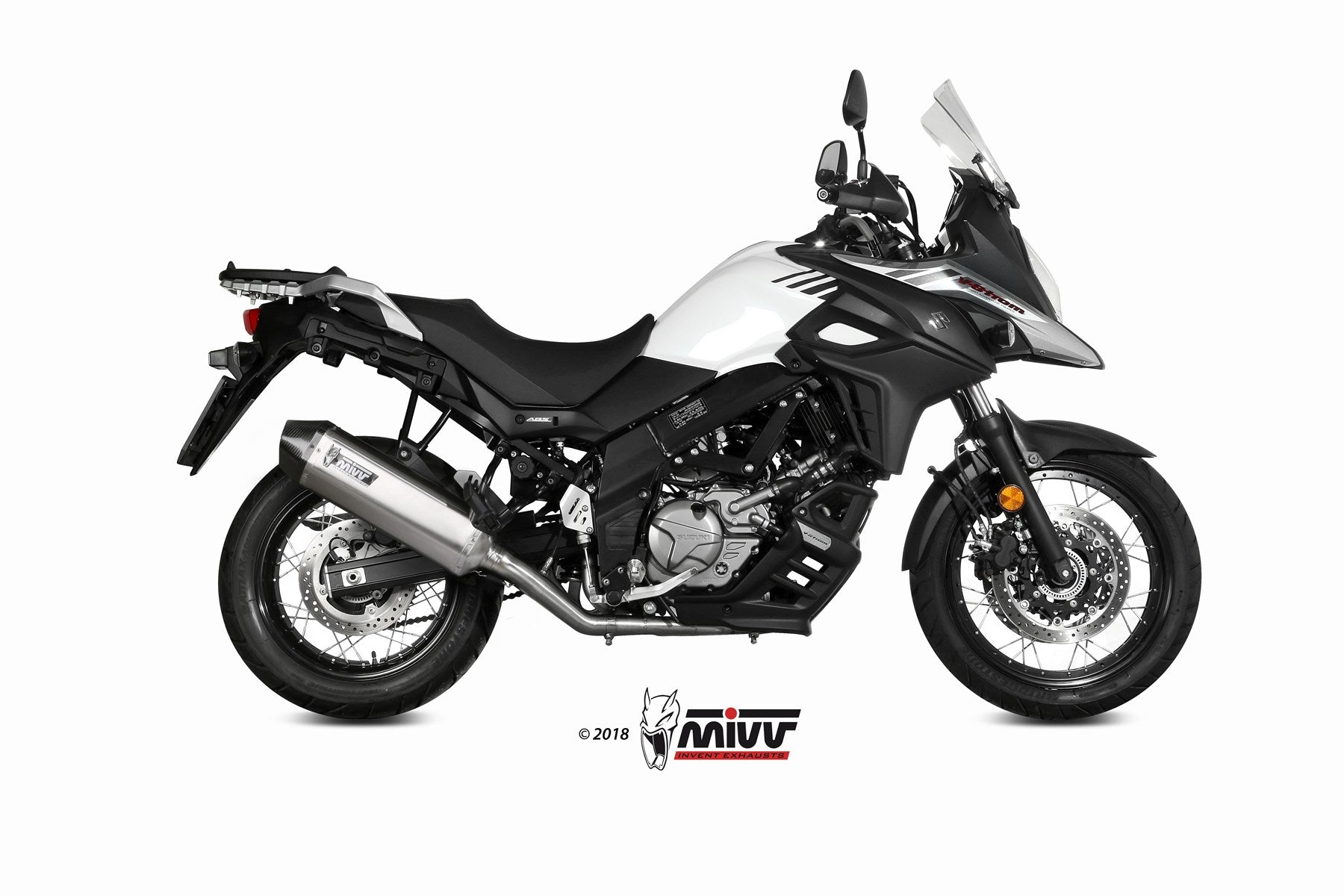 SCARICO COMPLETO IN ACCIAIO INOX MIVV SPEED EDGE SUZUKI V-STROM 650 2017 - 2024