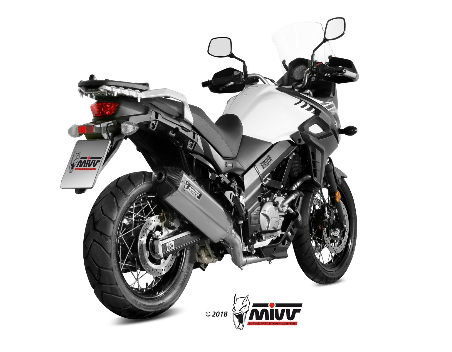 SCARICO COMPLETO IN ACCIAIO INOX MIVV SPEED EDGE SUZUKI V-STROM 650 2017 - 2024