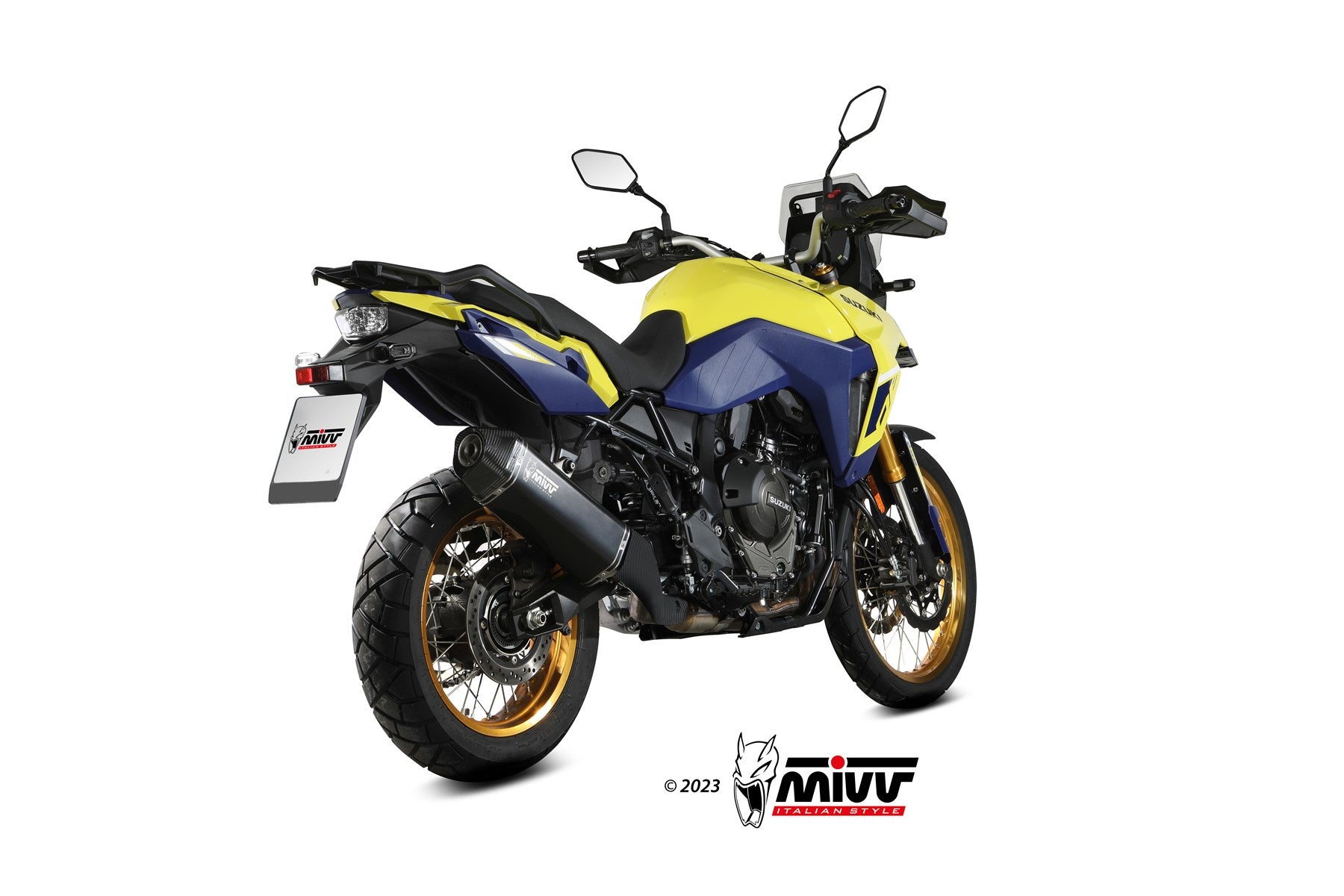 TERMINALE DI SCARICO INOX NERO MIVV SPEED EDGE SUZUKI V-STROM 800 DE 2023 - 2024