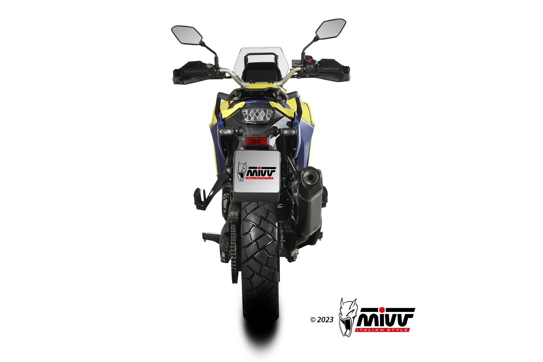 TERMINALE DI SCARICO INOX NERO MIVV SPEED EDGE SUZUKI V-STROM 800 DE 2023 - 2024