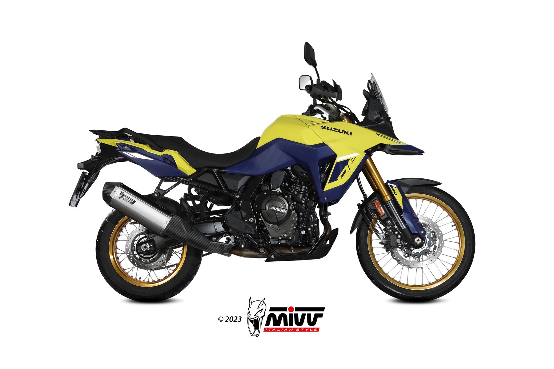 TERMINALE DI SCARICO ACCIAIO INOX MIVV SPEED EDGE SUZUKI V-STROM 800 DE 2023-24
