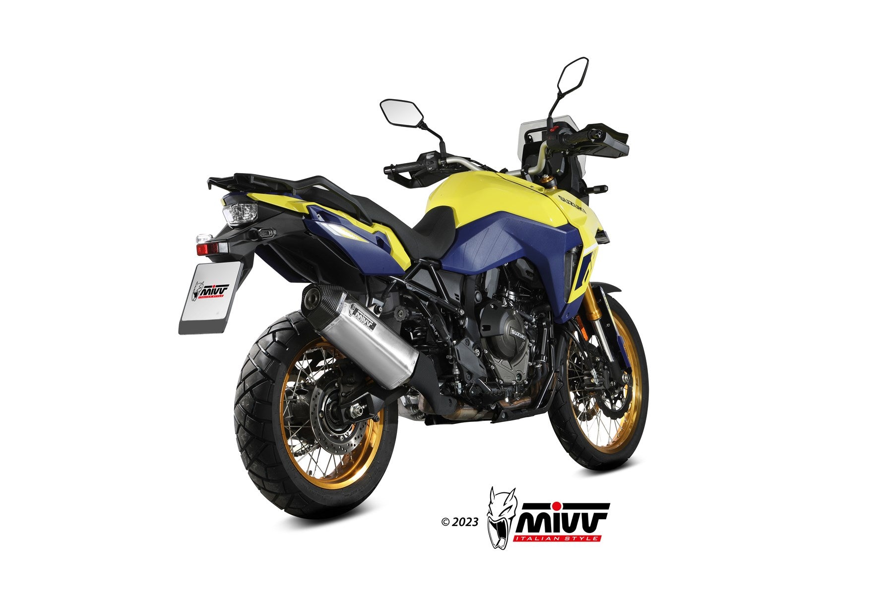 TERMINALE DI SCARICO ACCIAIO INOX MIVV SPEED EDGE SUZUKI V-STROM 800 DE 2023-24