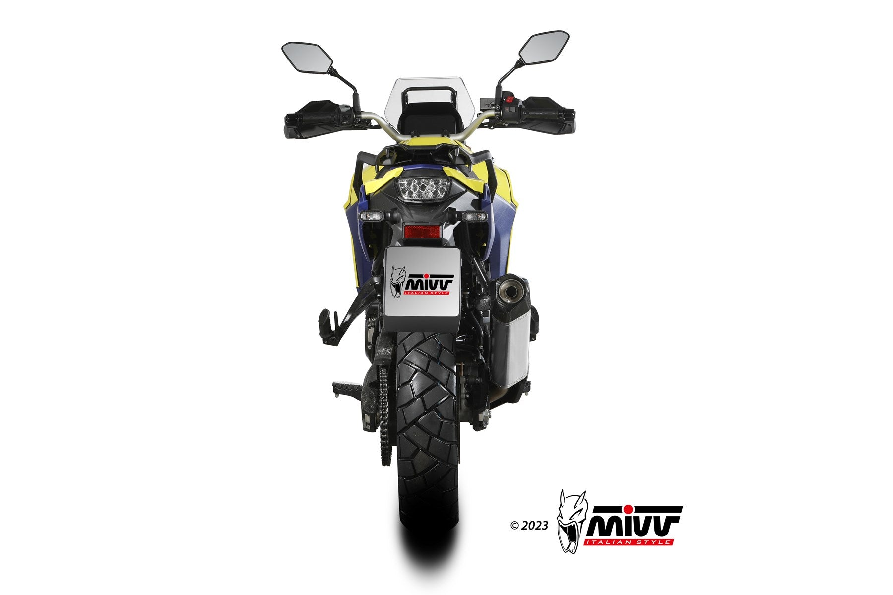 TERMINALE DI SCARICO ACCIAIO INOX MIVV SPEED EDGE SUZUKI V-STROM 800 DE 2023-24