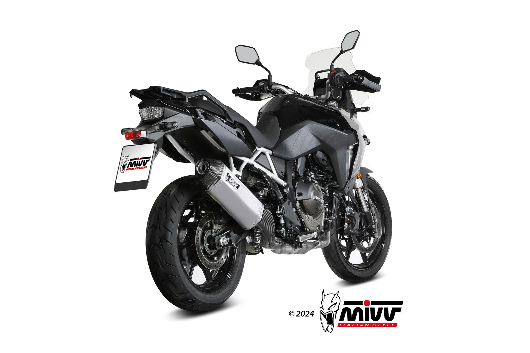 TERMINALE DI SCARICO ACCIAIO INOX MIVV SPEED EDGE SUZUKI V-STROM 800 SE 2023-24
