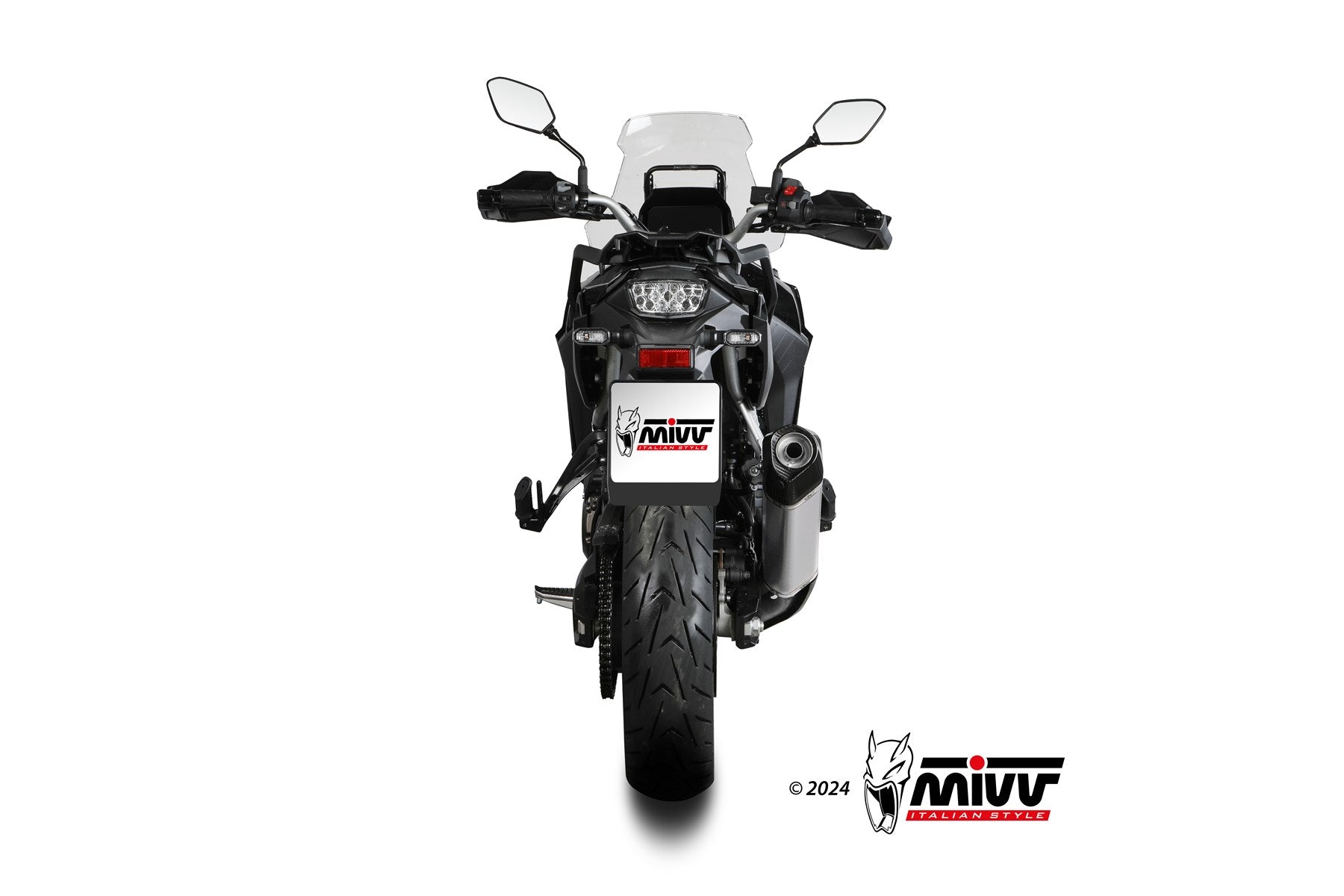 TERMINALE DI SCARICO ACCIAIO INOX MIVV SPEED EDGE SUZUKI V-STROM 800 SE 2023-24