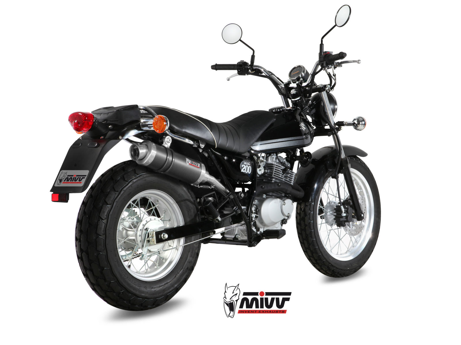 TERMINALE DI SCARICO IN CARBONIO RACING MIVV GP SUZUKI VAN VAN 200 2016 - 2017