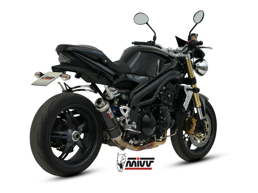 TERMINALE SCARICO BASSO CARBONIO MIVV GP TRIUMPH SPEED TRIPLE 1050R/S/RS 2005-06