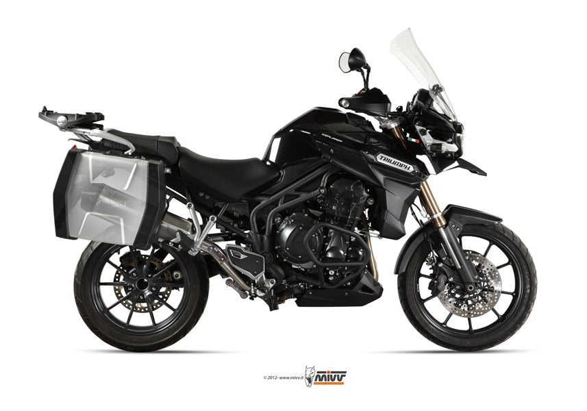 TERMINALE DI SCARICO INOX MIVV SPEED EDGE TRIUMPH TIGER 1200 EXPLORER 2012 -2015
