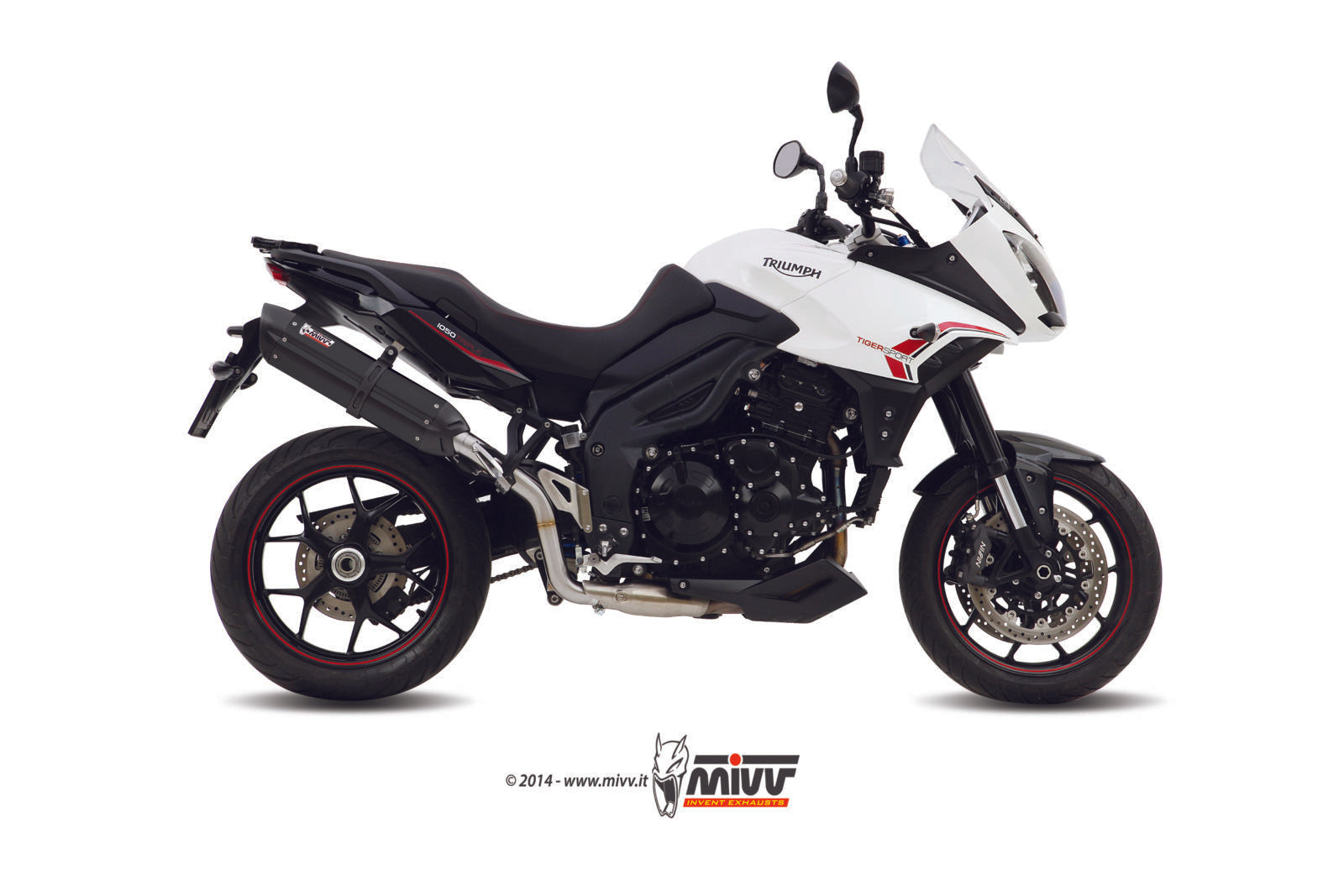 TERMINALE DI SCARICO INOX NERO MIVV SUONO TRIUMPH TIGER 1050 SPORT 2013 - 2016