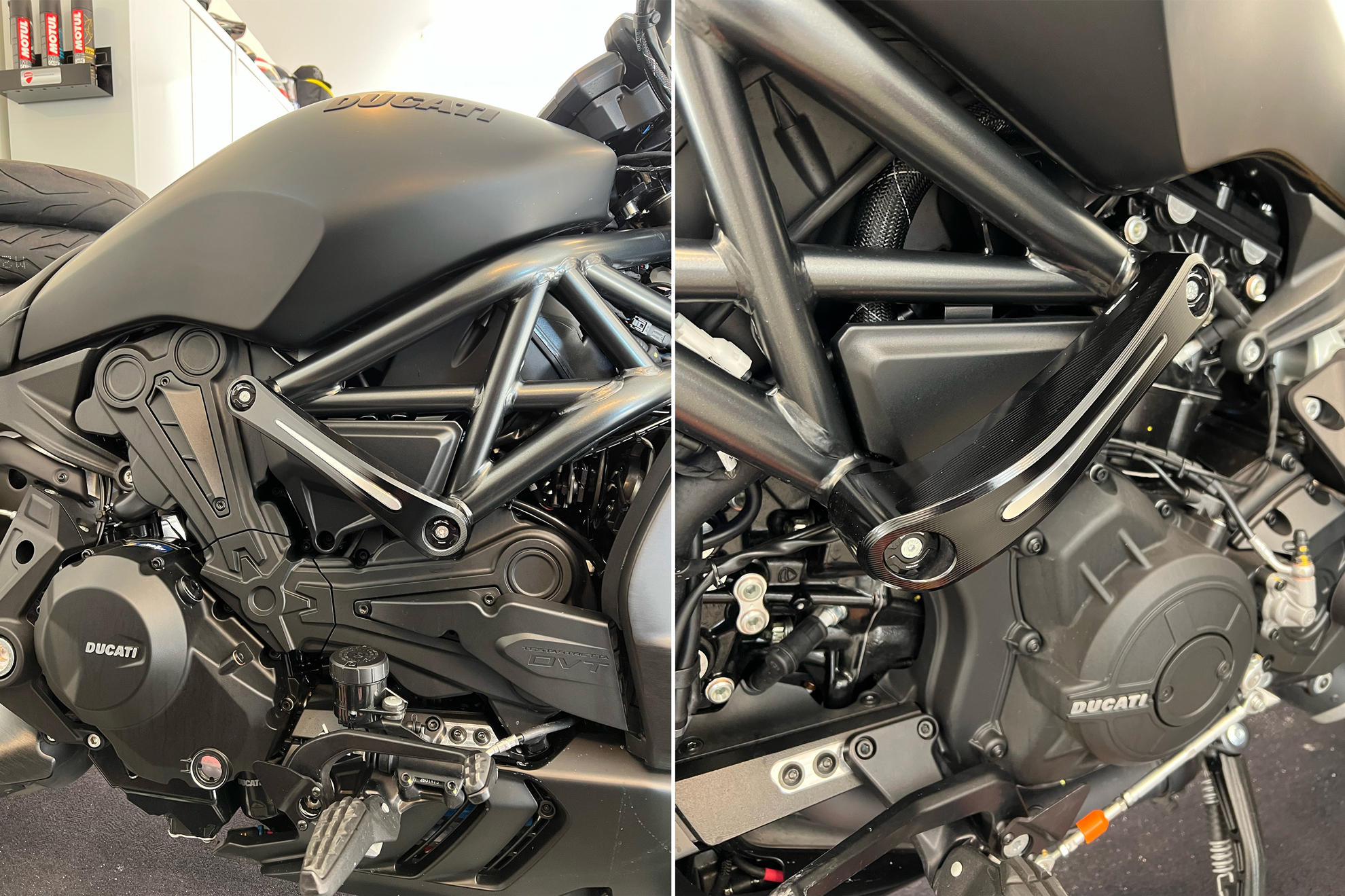 PROTEZIONI TELAIO BICOLOR CNC RACING DUCATI XDIAVEL 1262 2016-23