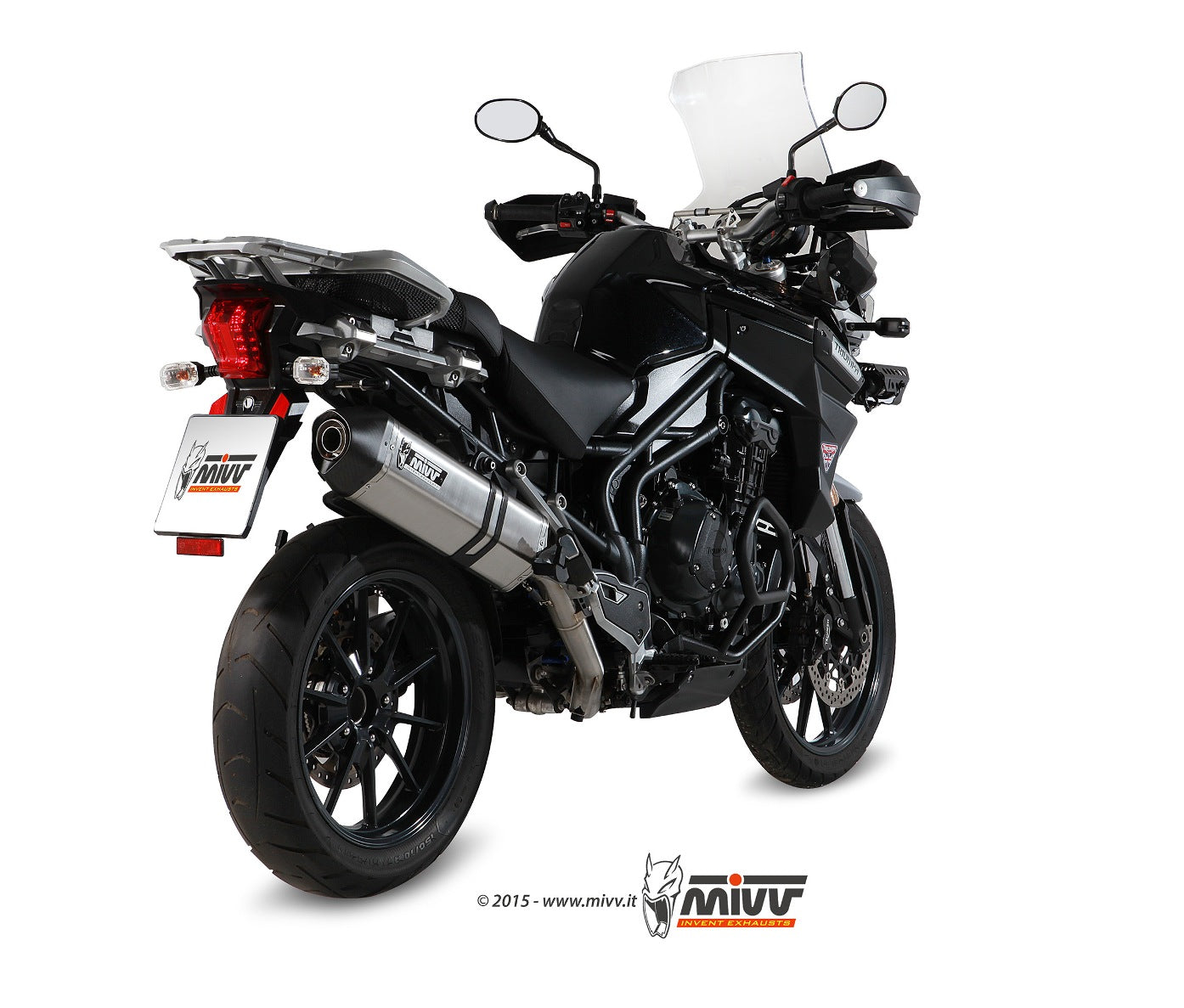 TERMINALE DI SCARICO INOX MIVV SPEED EDGE TRIUMPH TIGER 1200 EXPLORER 2012 -2015