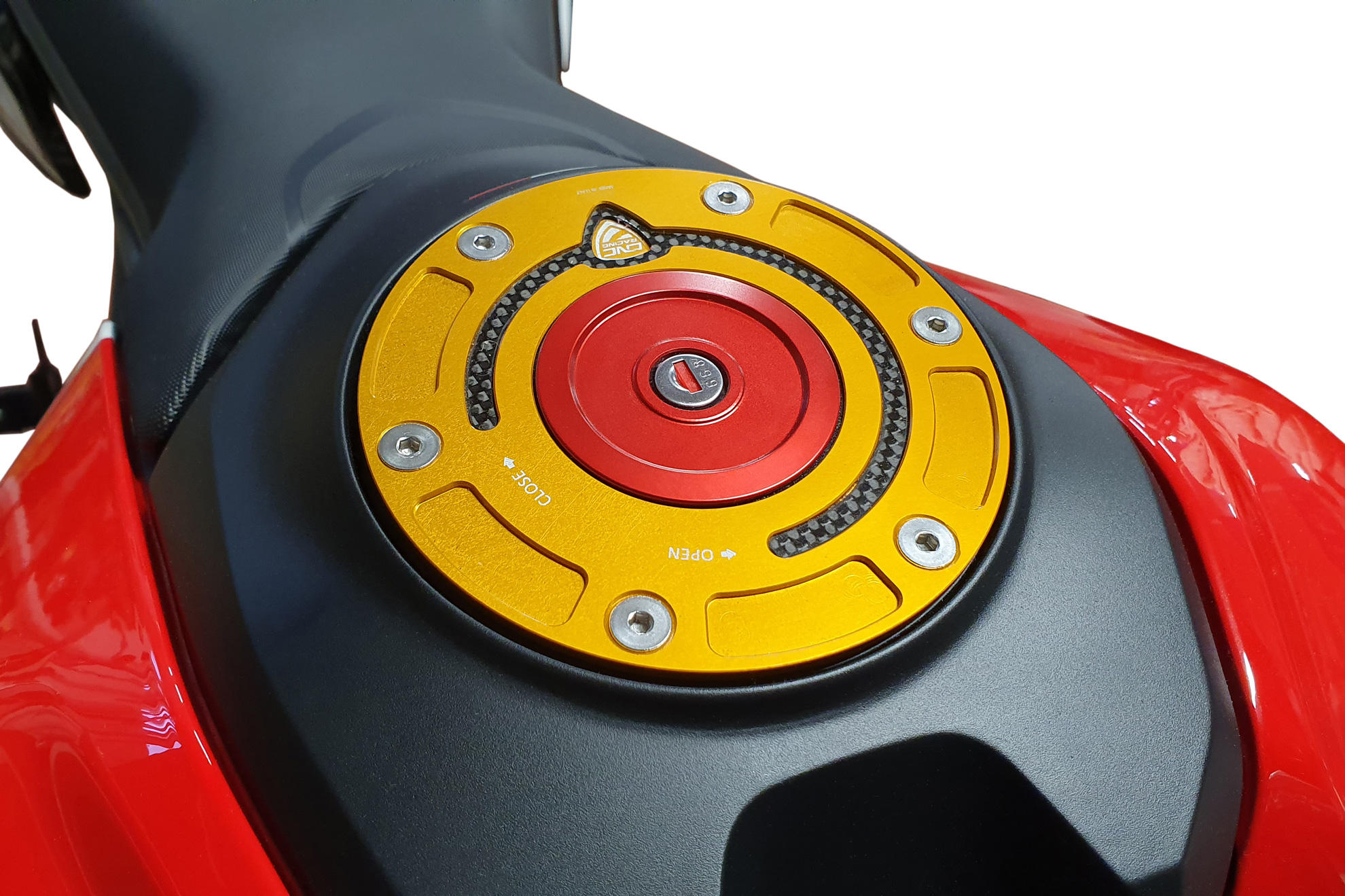 FLANGIA SERBATOIO CARBURANTE CARBON CNC RACING MULTISTRADA 950 S