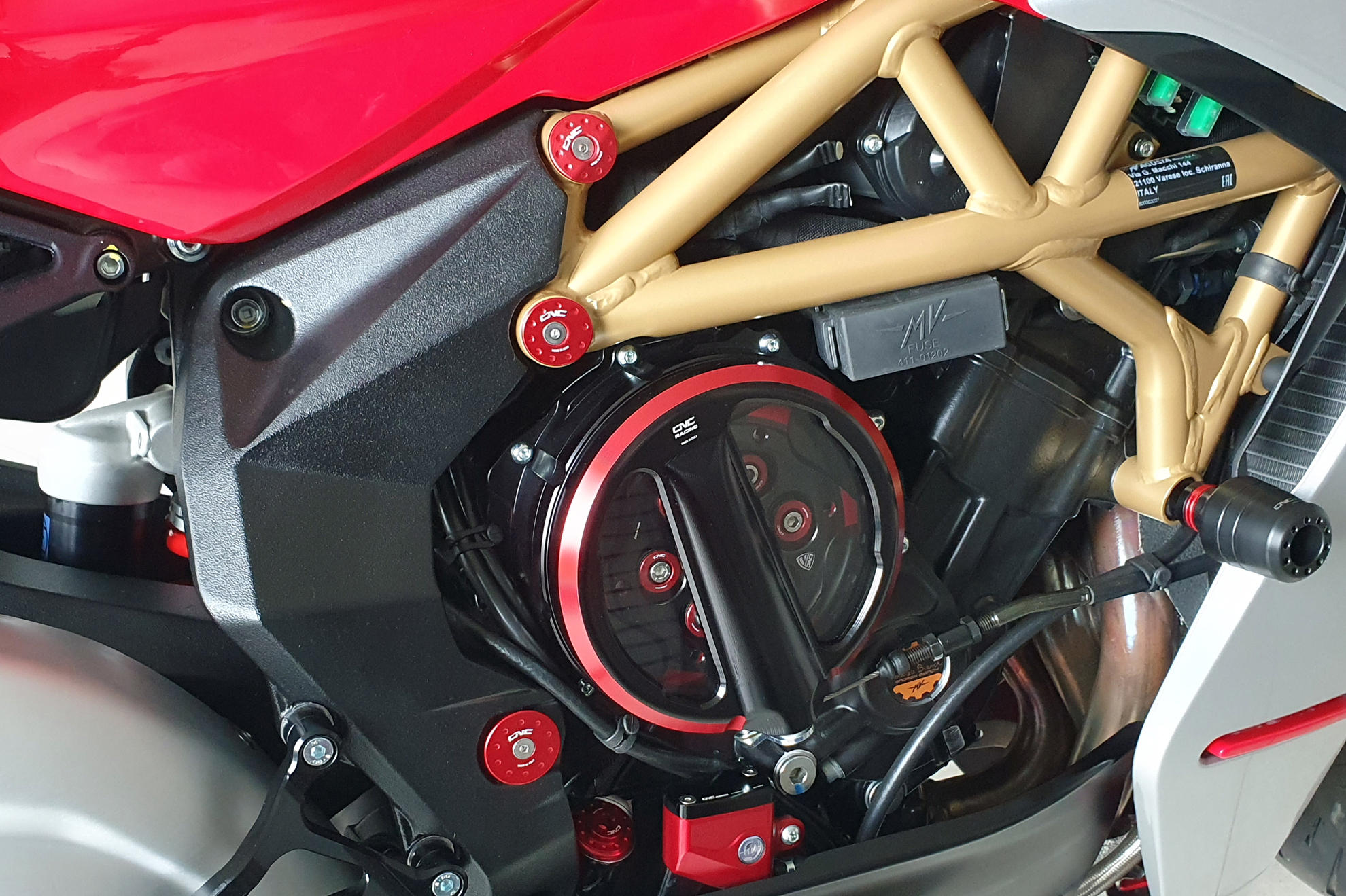 TAPPI TELAIO (PER TC323) CNC RACING MA AGUSTA SUPERVELOCE 800 2020-23