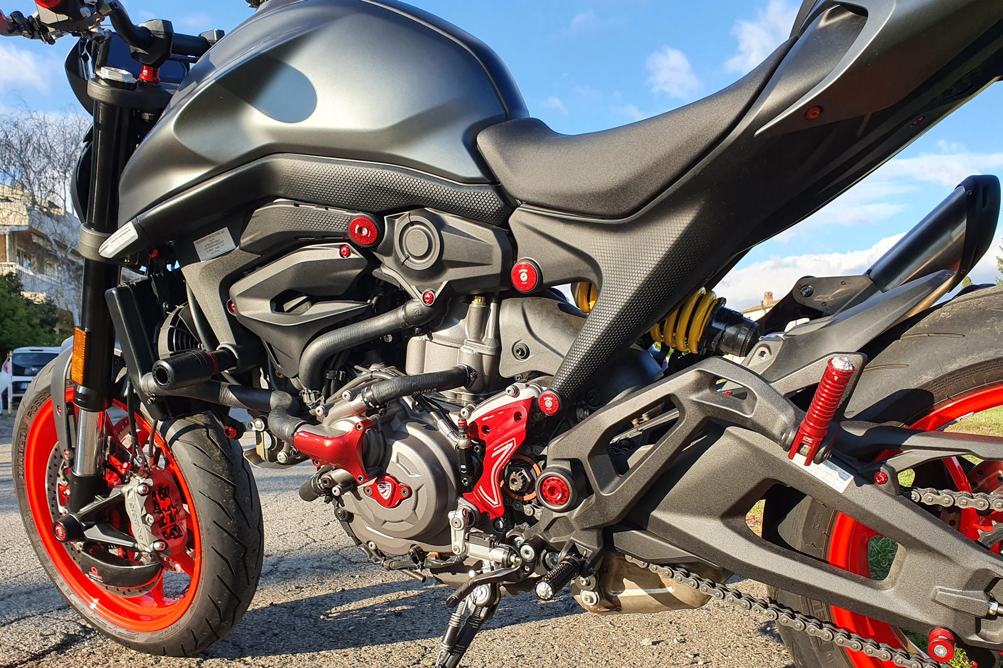 TAPPI TELAIO PER TC325 CNC RACING DUCATI MONSTER 937 2021-24