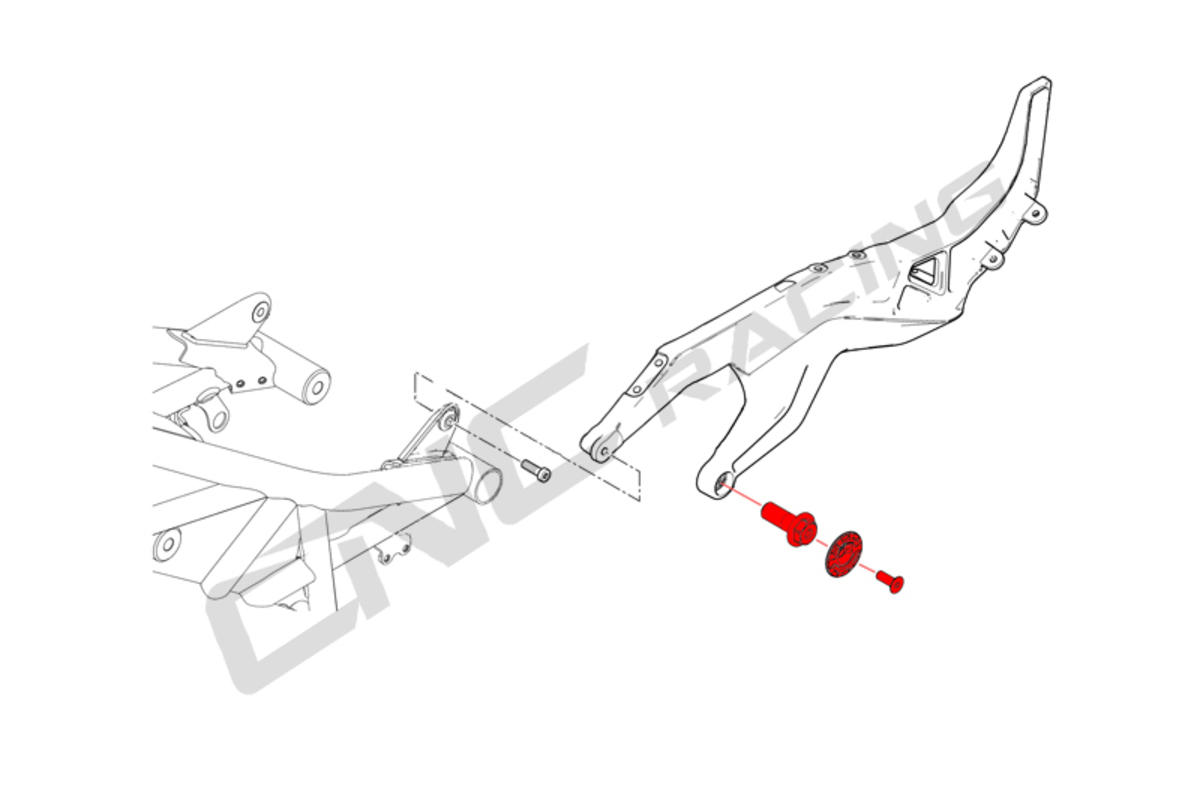 TAPPI TELAIETTO POSTERIORE BICOLOR CNC RACING DUCATI XDIAVEL 1262