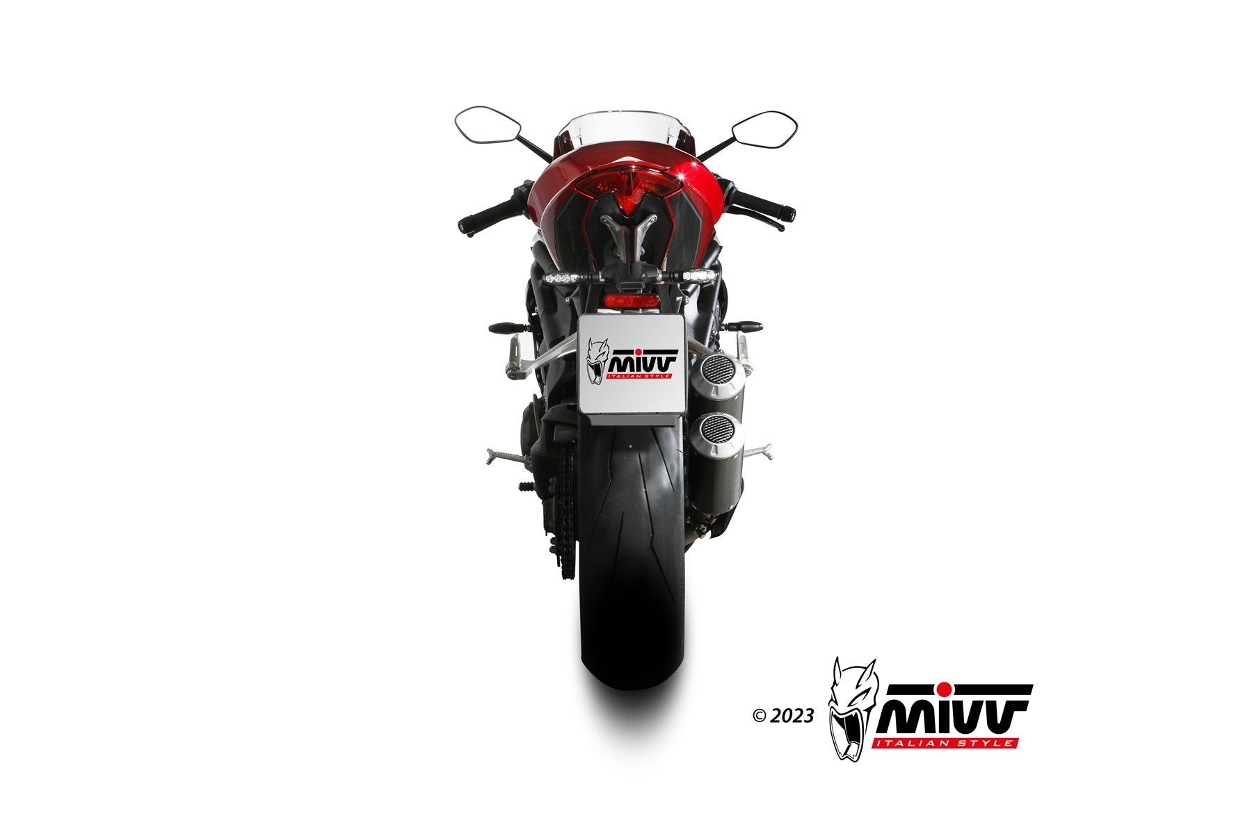 TERMINALI DI SCARICO CARBONIO MIVV MK3 TRIUMPH SPEED TRIPLE 1200 RR/RS 2021-24