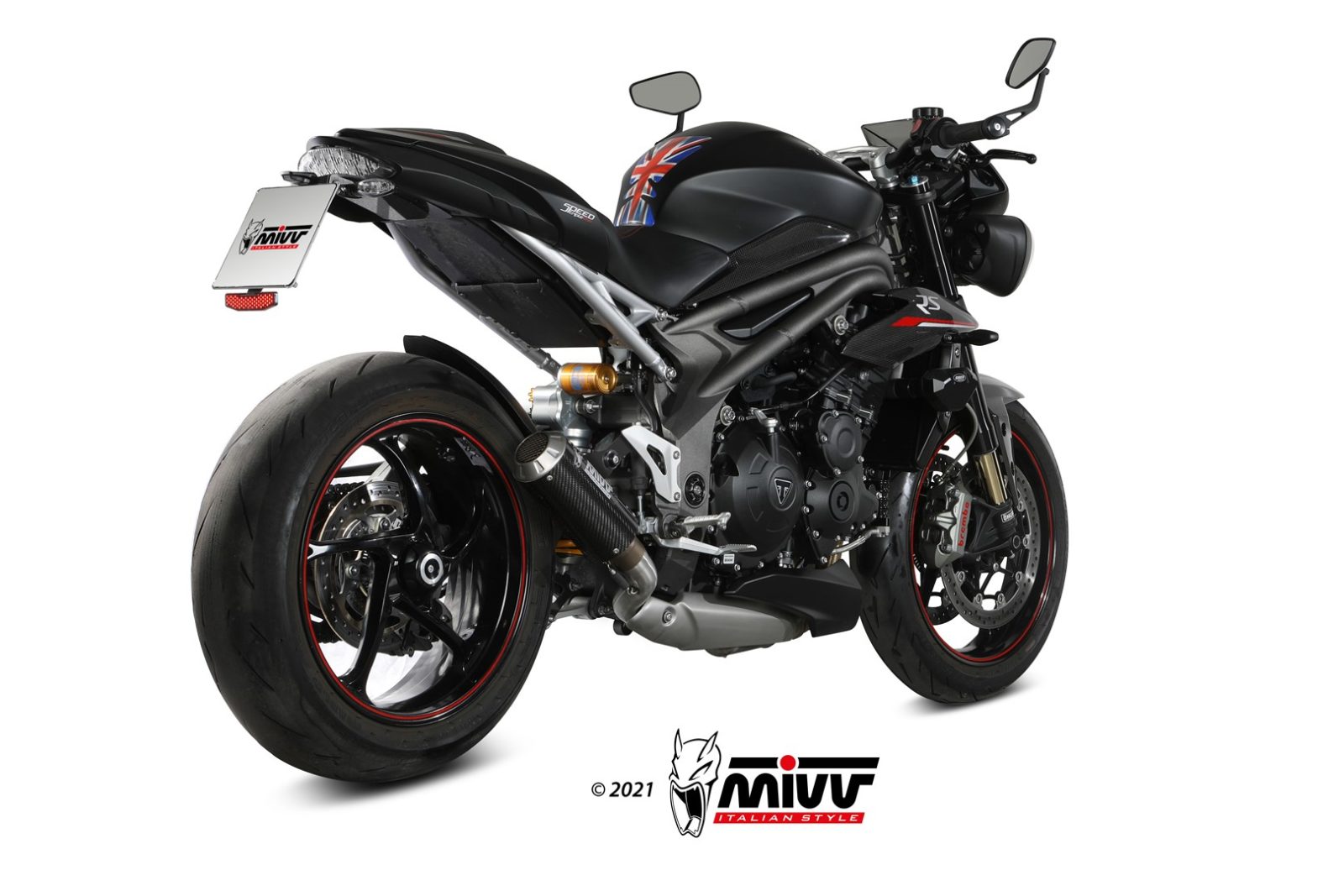 TERMINALE SCARICO CARBONIO RACING MIVV MK3 TRIUMPH SPEED TRIPLE 1050R/S/RS 18-20