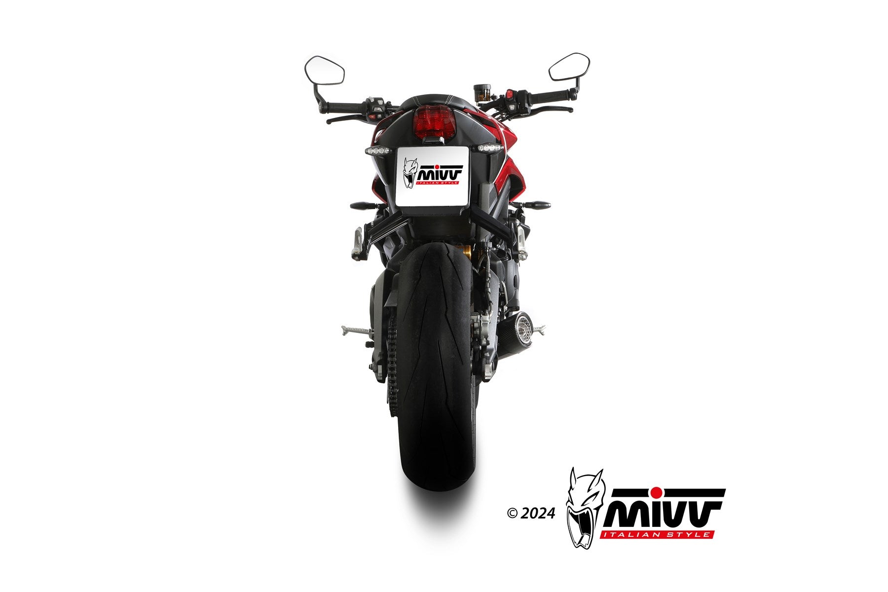 SCARICO COMPLETO INOX NERO RACING MIVV X-M5 TRIUMPH STREET TRIPLE 765 R/RS 23-24