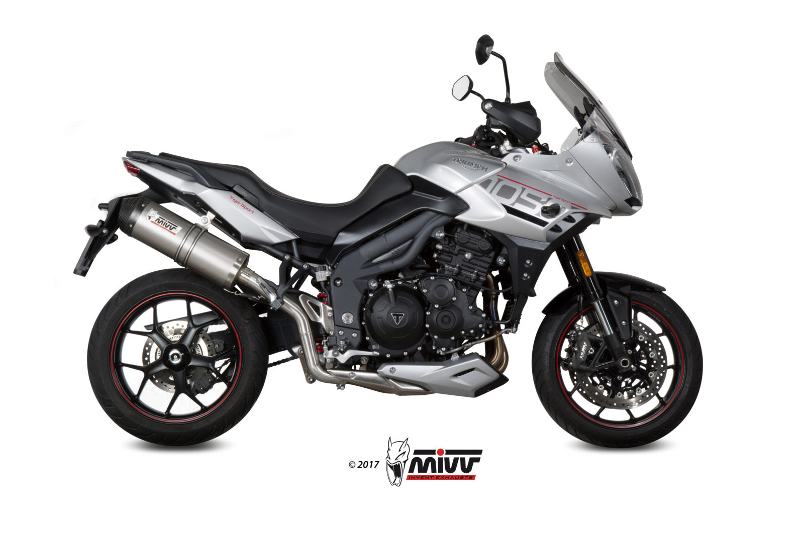 TERMINALE DI SCARICO IN TITANIO MIVV OVAL TRIUMPH TIGER 1050 SPORT 2017 - 2020