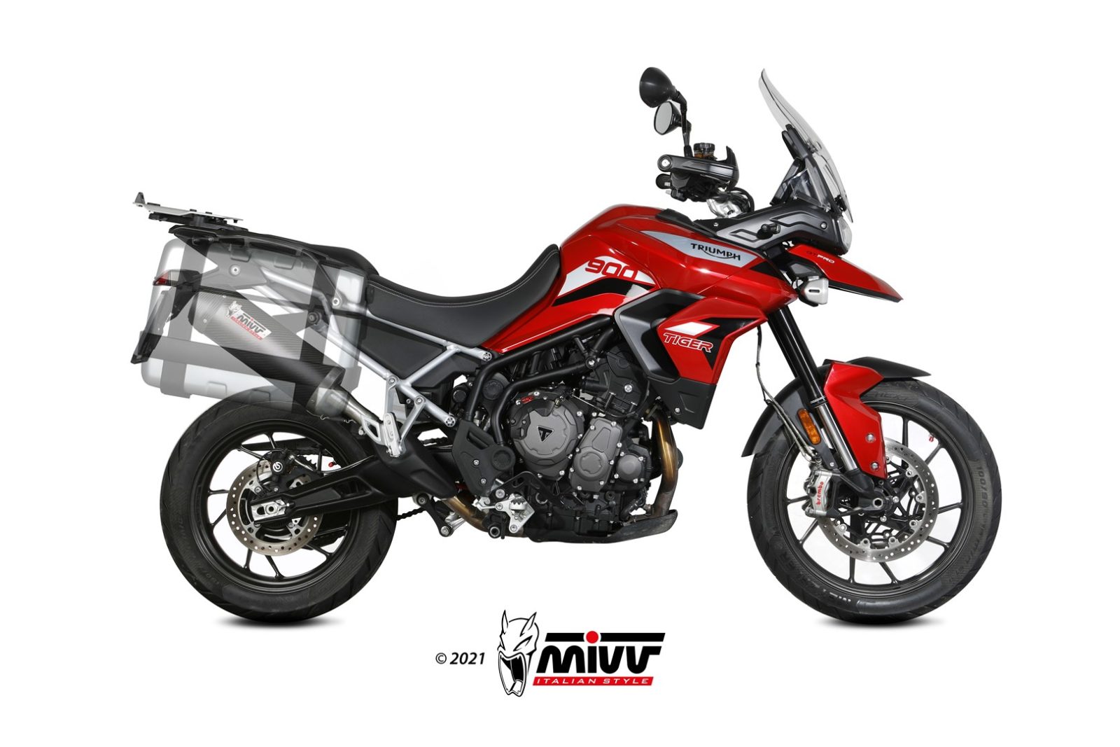 TERMINALE DI SCARICO CARBONIO MIVV OVAL TRIUMPH TIGER 900/GT/PRO/RALLY 2021-2023