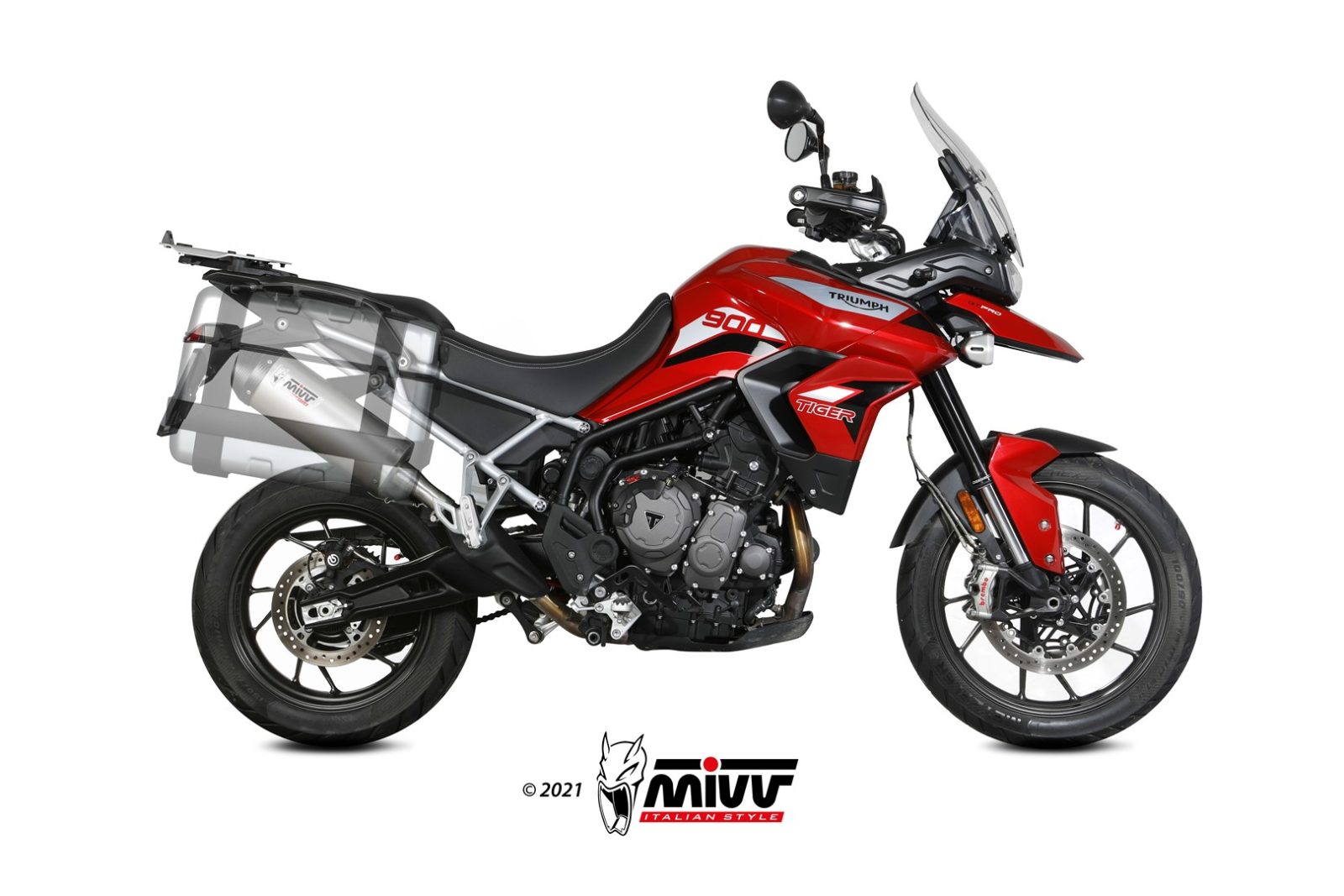 TERMINALE DI SCARICO TITANIO MIVV OVAL TRIUMPH TIGER 900 /GT/PRO/RALLY 2021-2023