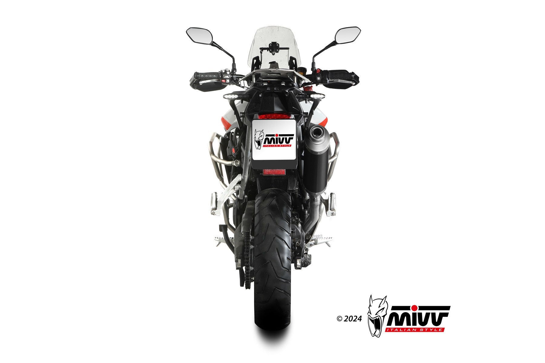 TERMINALE DI SCARICO INOX NERO MIVV DAKAR TRIUMPH TIGER 900/GT/PRO/RALLY 2024