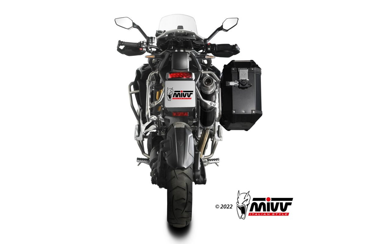 TERMINALE DI SCARICO  INOX NERO MIVV DAKAR TRIUMPH TIGER 1200 GT/RALLY 2021-24