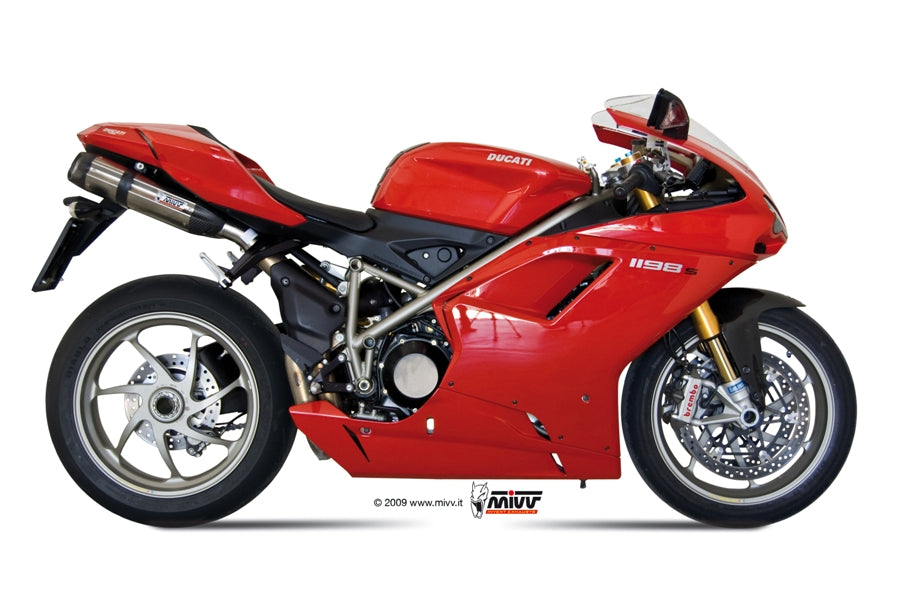 TERMINALI DI SCARICO SOTTOSELLA IN ACCIAIO INOX MIVV SUONO DUCATI 1198 2009-2012