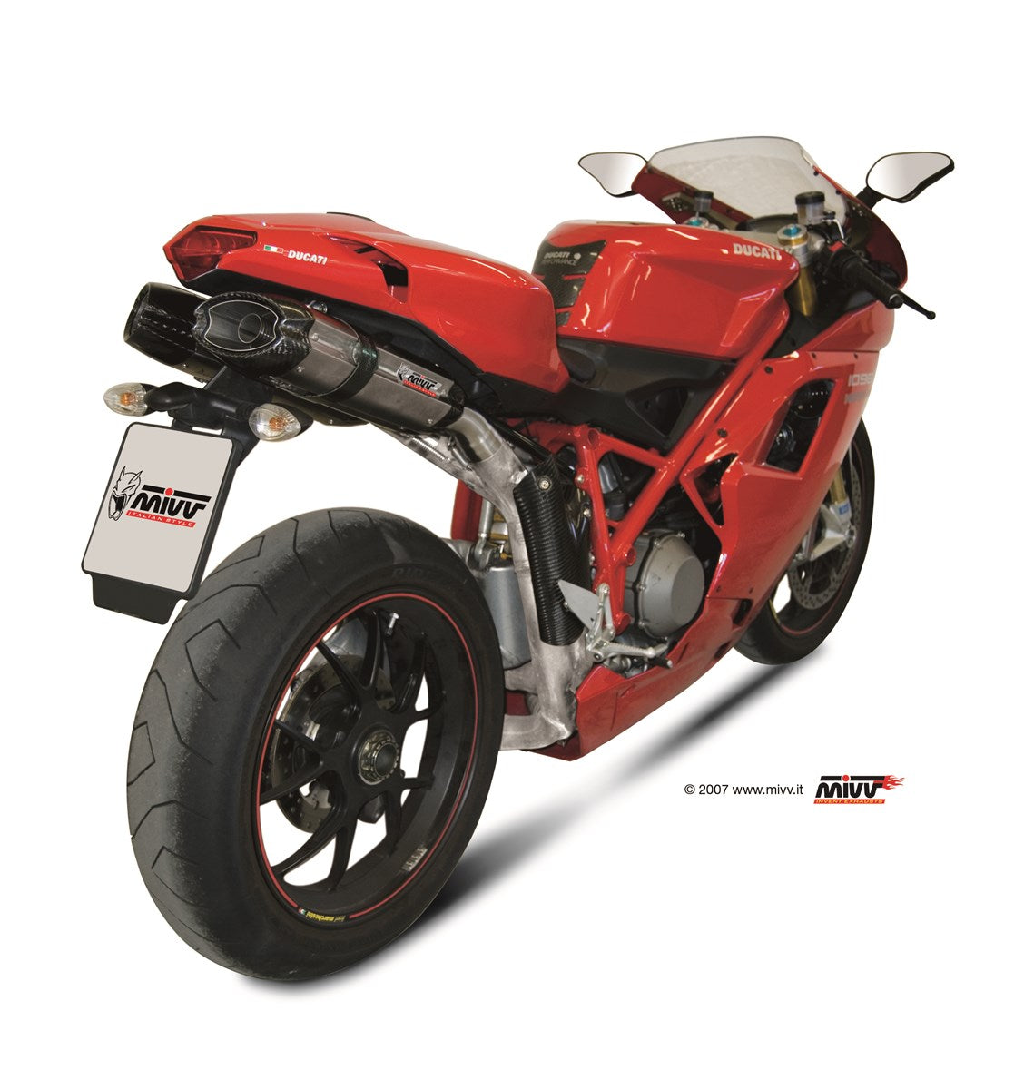 TERMINALI DI SCARICO SOTTOSELLA IN ACCIAIO INOX MIVV SUONO DUCATI 1098 2007-2011