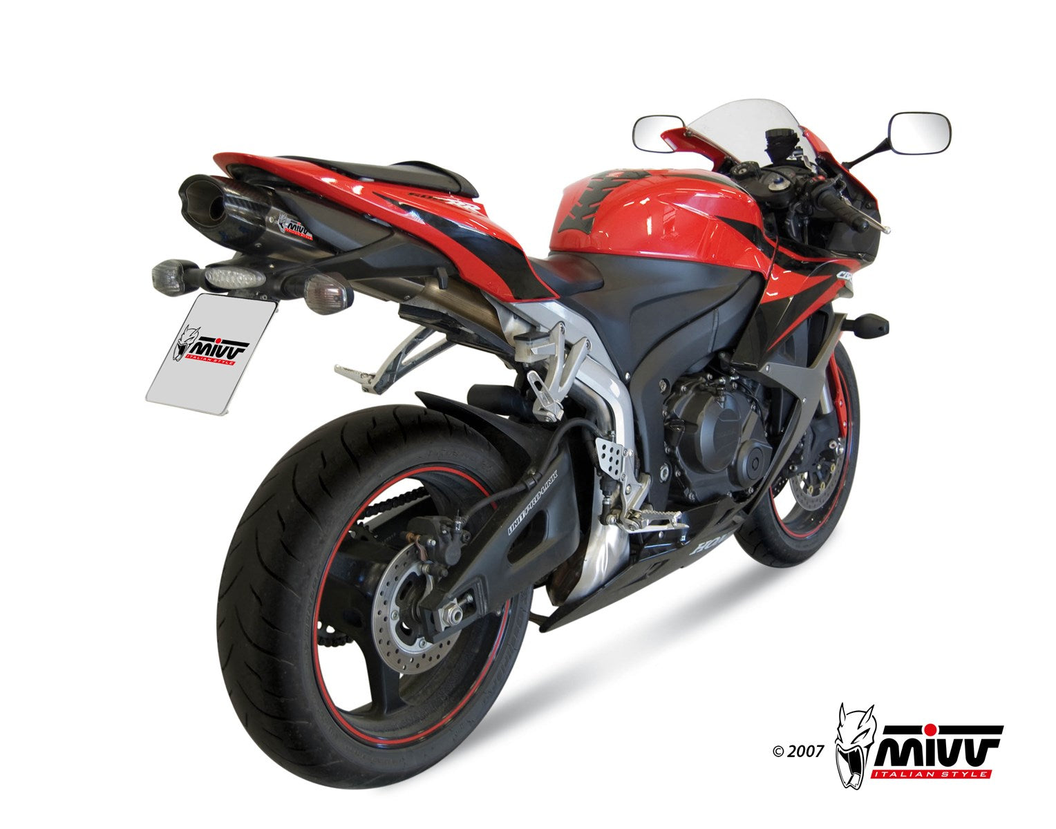 TERMINALE DI SCARICO SOTTOSELLA ACCIAIO INOX MIVV SUONO HONDA CBR 600 RR 2007-12