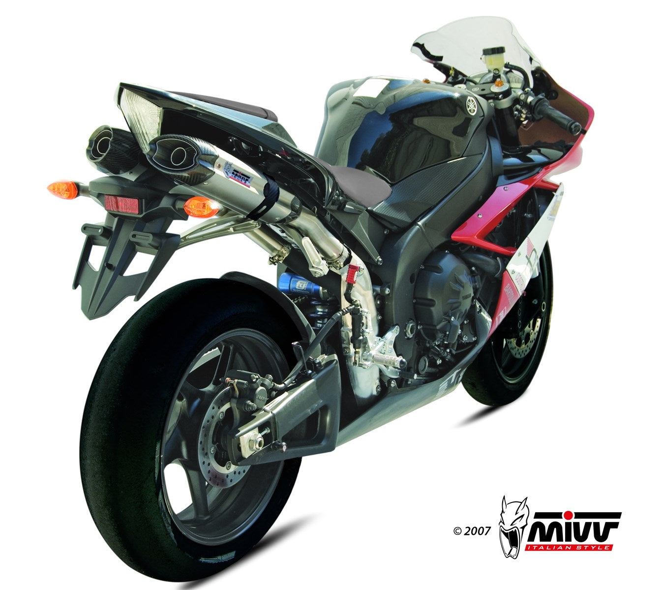 TERMINALI SCARICO SOTTOSELLA ACCIAIO INOX MIVV SUONO YAMAHA YZF 1000 R1 2007-08