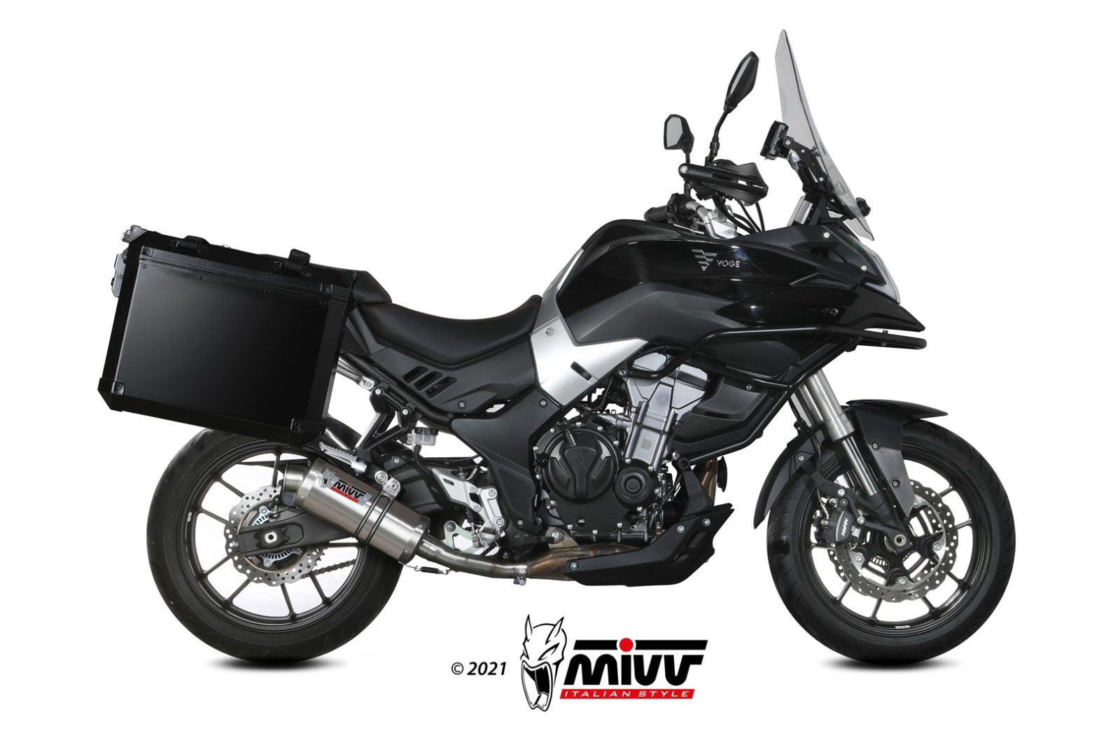 TERMINALE DI SCARICO IN ACCIAIO INOX MIVV OVAL VOGE VALICO 500DS / DSX 2021-2024