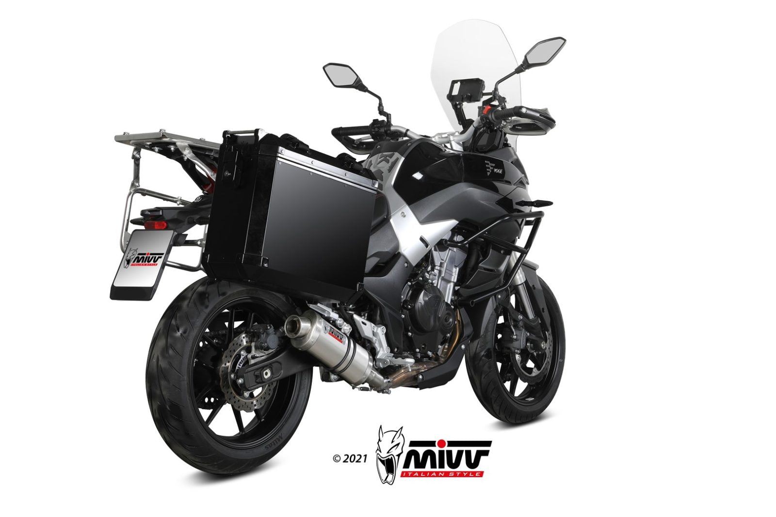 TERMINALE DI SCARICO IN ACCIAIO INOX MIVV OVAL VOGE VALICO 500DS / DSX 2021-2024