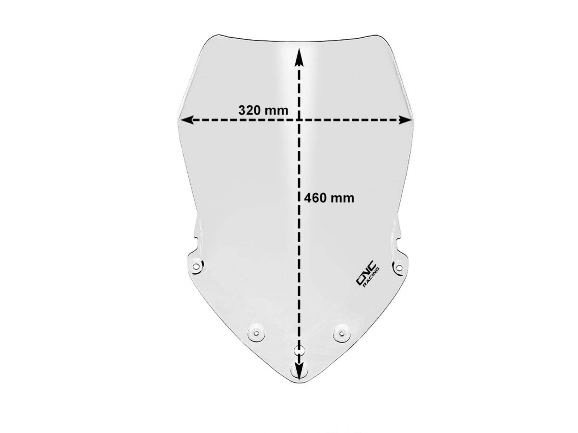 CUPOLINO TOURING FUME SCURO CNC RACING MV AGUSTA TURISMO VELOCE 800 - LUSSO