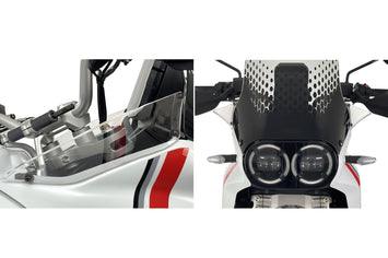 Coppia Deflettori Laterali Trasparente Cnc Racing Ducati Desertx 937 2022-24