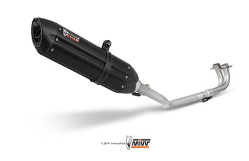 Scarico Completo Mivv Inox Nero Racing Suono Yamaha T-Max 500 2001-2007